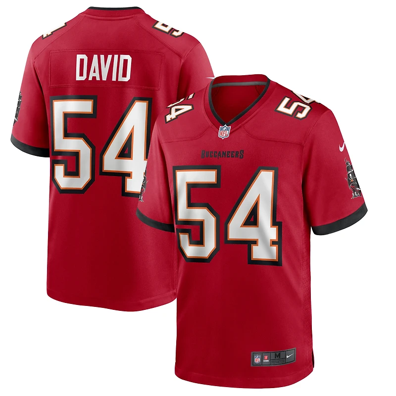 Maillot de match Nike Lavonte David rouge Tampa Bay Buccaneers pour homme