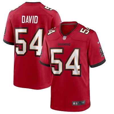 Maillot de match Nike Lavonte David rouge Tampa Bay Buccaneers pour homme