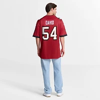 Maillot de match Nike Lavonte David rouge des Buccaneers Tampa Bay pour homme