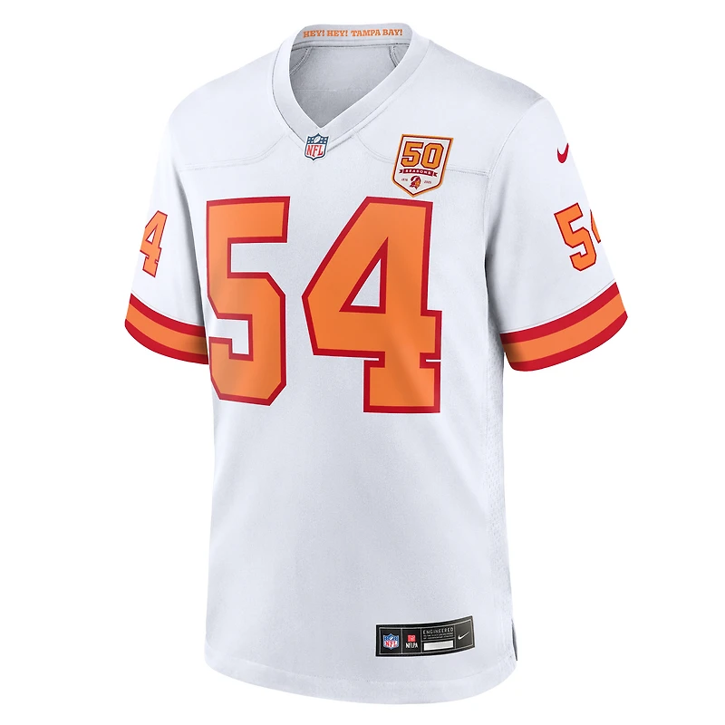 Men's Nike Lavonte David White '76 Tampa Bay Buccaneers 50th Season Game Jersey