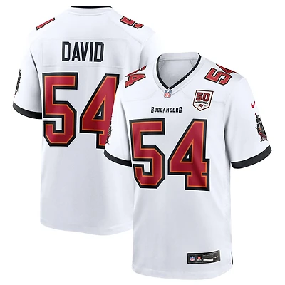 Maillot Nike Lavonte David White pour homme, 50e saison des Tampa Bay Buccaneers, blanc
