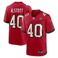 Men's Nike Mike Alstott Red Tampa Bay Buccaneers 50th Season Team Game Jersey