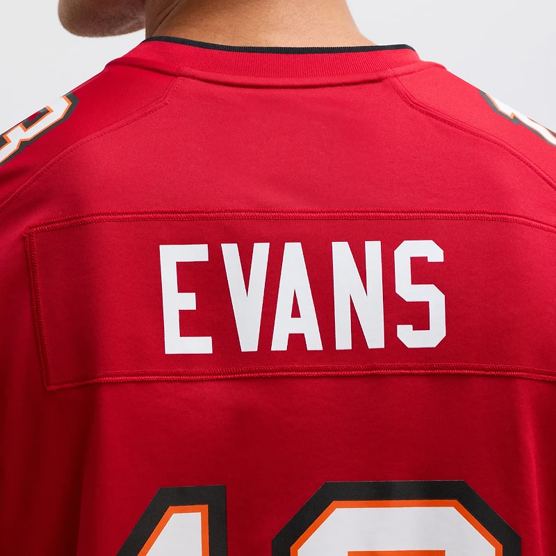 Maillot de match des Buccaneers Tampa Bay Nike Mike Evans rouge pour homme