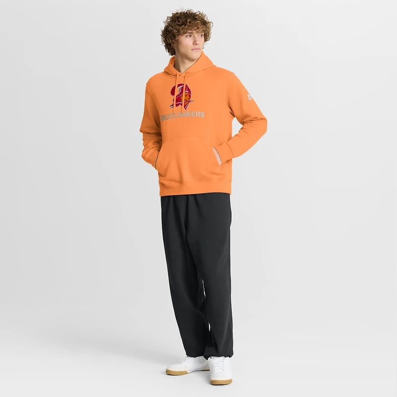 Sweat à capuche Nike orange Tampa Bay Buccaneers Best Season Rewind Club pour homme