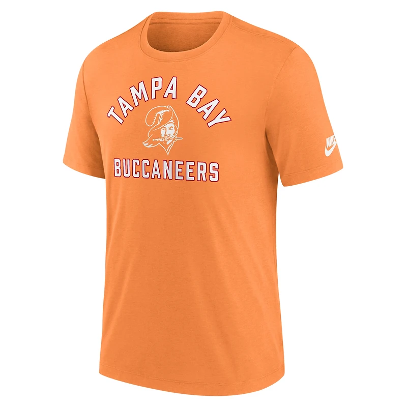 T-shirt Nike orange pour homme Tampa Bay Buccaneers Favorable Timeline Tri-Blend