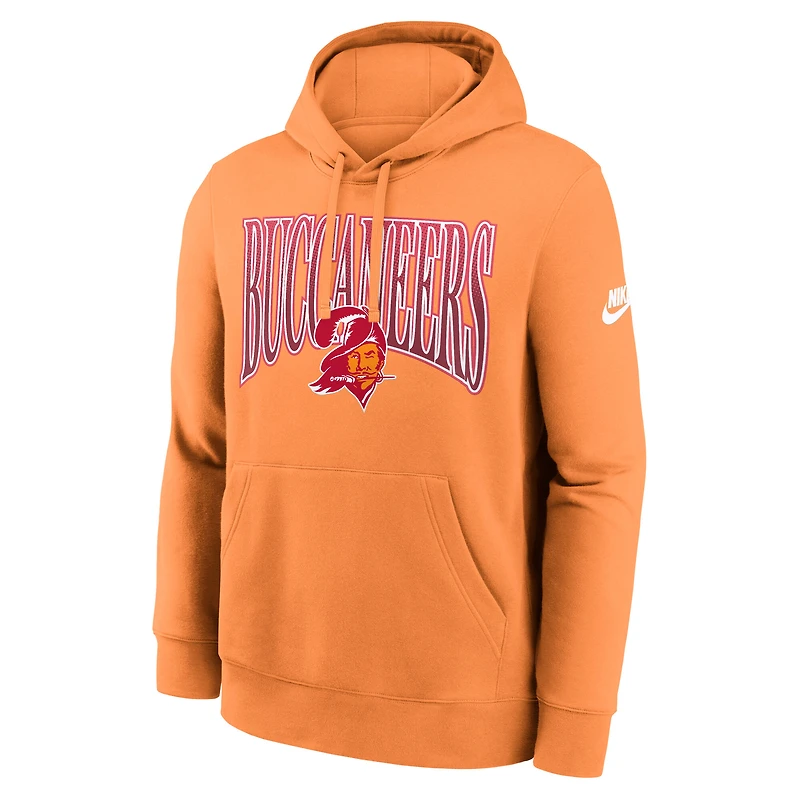 Men's Nike Orange Tampa Bay Buccaneers Full Blitz Club Fleece Pullover Hoodie