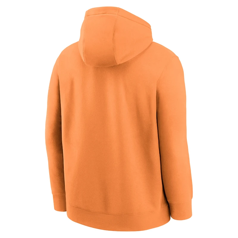 Sweat à capuche Nike Orange Tampa Bay Buccaneers Full Blitz Club Fleece pour homme