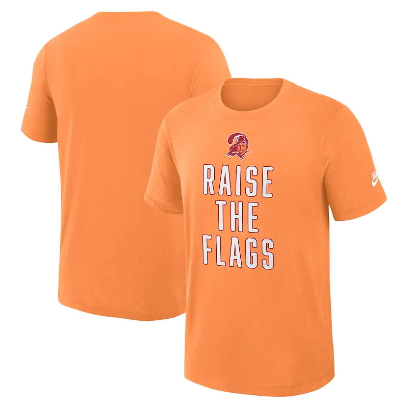 Men's Nike Orange Tampa Bay Buccaneers Rewind Slub Dri-FIT T-Shirt