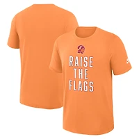 T-shirt Nike orange Tampa Bay Buccaneers Rewind Slub Dri-FIT pour homme
