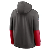 Sweat à capuche Nike Pewter Tampa Bay Buccaneers 2024 Sideline Club pour homme
