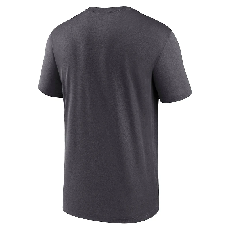 T-shirt Nike Performance Primetime Legend Wordmark des Buccaneers de Tampa Bay pour homme en étain