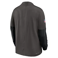 Pull Nike Pewter Tampa Bay Buccaneers Sideline Dri-FIT à demi-zip pour homme