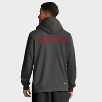 Sweat à capuche Nike Dri-FIT pour homme, couleur étain, avec logo standard des Buccaneers de Tampa Bay