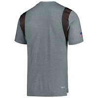 Men's Nike Pewter Tampa Bay Buccaneers Sideline Tonal Logo Performance Player T-Shirt