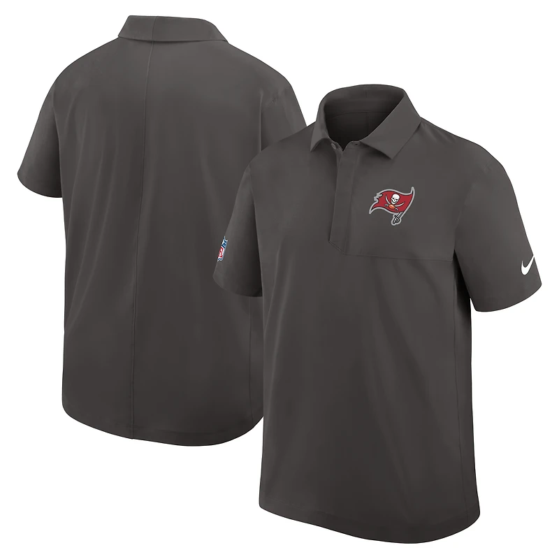Men's Nike Pewter Tampa Bay Buccaneers Sideline Woven Dri-FIT Polo