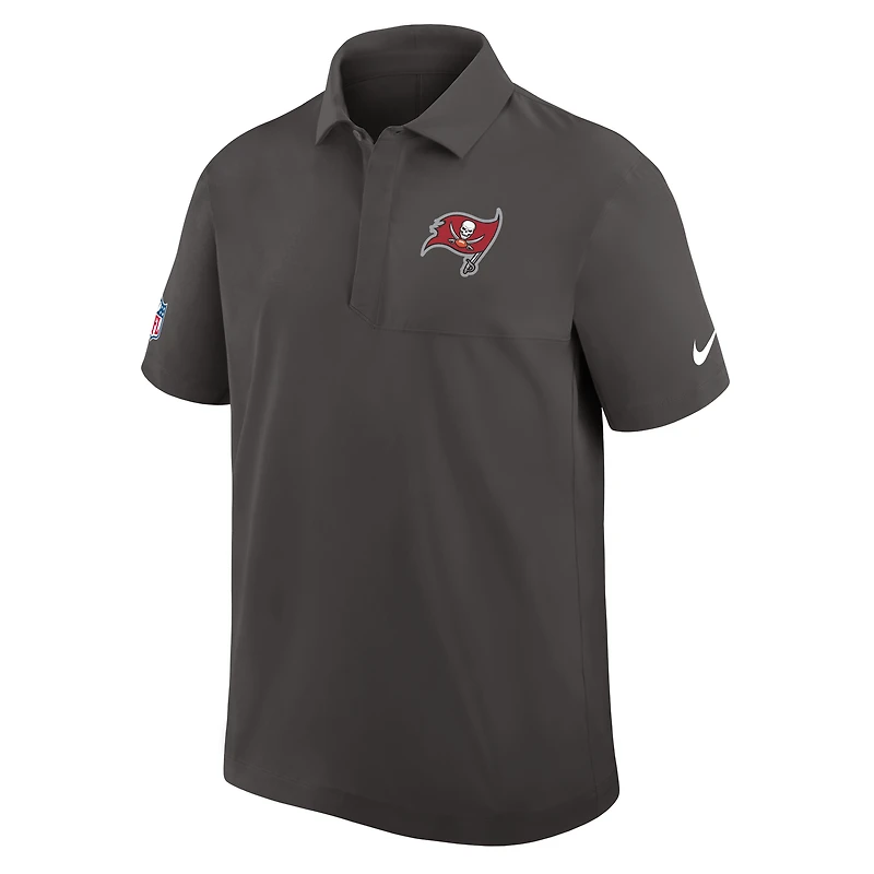 Men's Nike Pewter Tampa Bay Buccaneers Sideline Woven Dri-FIT Polo