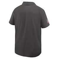 Men's Nike Pewter Tampa Bay Buccaneers Sideline Woven Dri-FIT Polo