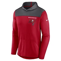 Men's Nike Red/Pewter Tampa Bay Buccaneers Athletic Lockup Lightweight Hoodie