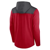 Sweat à capuche léger Nike rouge/gris Tampa Bay Buccaneers pour homme