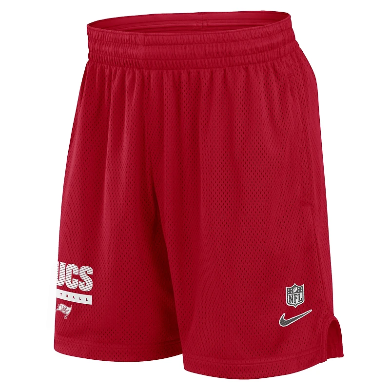 Men's Nike Red Tampa Bay Buccaneers 2024 Sideline Performance Mesh Shorts