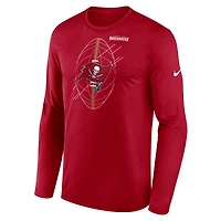T-shirt à manches longues Nike Tampa Bay Buccaneers Legend Icon rouge pour homme