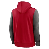Sweat à capuche entièrement zippé Performance Tampa Bay Buccaneers Nike rouge pour homme