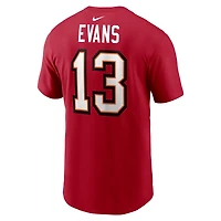 T-shirt Nike rouge pour homme avec nom et numéro de joueur des Buccaneers Tampa Bay