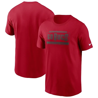 T-shirt Nike rouge Tampa Bay Buccaneers Primetime Local Essential pour homme