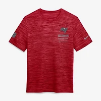 Men's Nike Red Tampa Bay Buccaneers Sideline Double Covered Dri-FIT Velocity T-Shirt