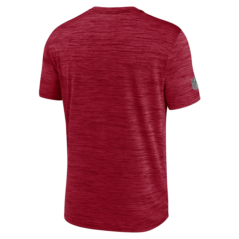 T-shirt Nike rouge Tampa Bay Buccaneers Sideline Double Covered Dri-FIT Velocity pour homme
