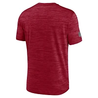 T-shirt Nike rouge Tampa Bay Buccaneers Sideline Double Covered Dri-FIT Velocity pour homme