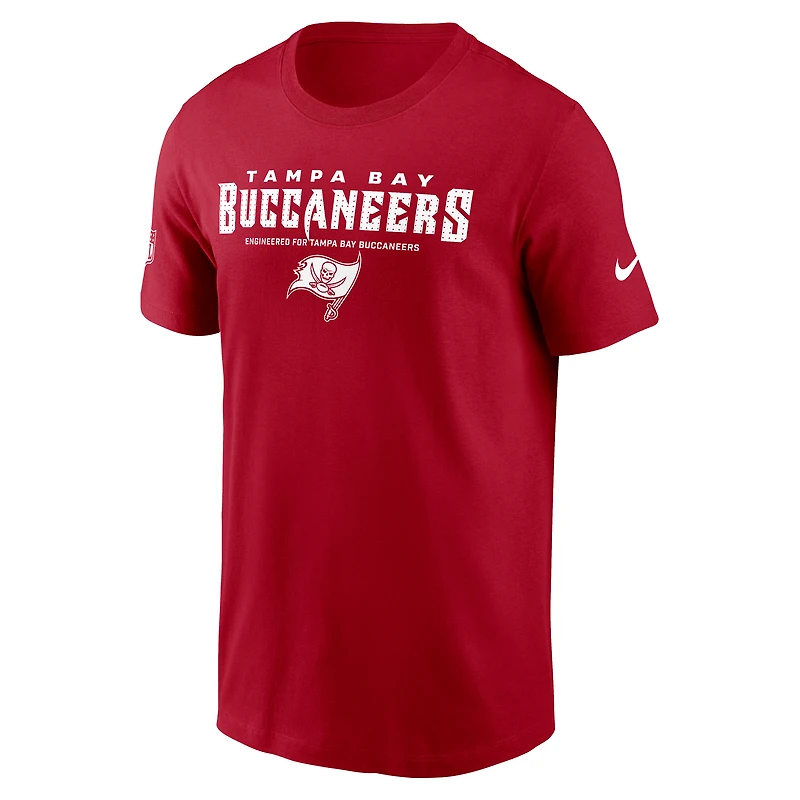 T-shirt Nike rouge Tampa Bay Buccaneers Sideline Performance pour homme
