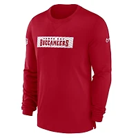 Men's Nike Red Tampa Bay Buccaneers Sideline Player Performance Long Sleeve T-Shirt