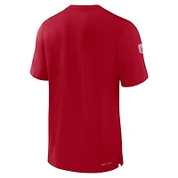 T-shirt Nike rouge pour homme, joueur de ligne touche, performance, Tampa Bay Buccaneers