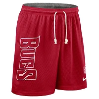 Short réversible Nike Dri-FIT rouge Tampa Bay Buccaneers pour homme