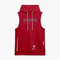 Men's Nike Red Tampa Bay Buccaneers Sideline Standard Issue Dri-FIT Sleeveless Hoodie