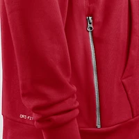 Sweat à capuche Nike rouge Tampa Bay Buccaneers Sideline Standard Issue Utility Player Dri-FIT entièrement zippé pour homme