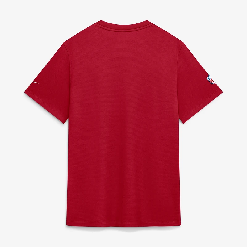 Men's Nike  Red Tampa Bay Buccaneers Sideline UV Dri-FIT Coaches Shirt