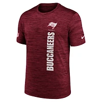 T-shirt Nike rouge Tampa Bay Buccaneers Sideline Velocity Dri-FIT pour homme