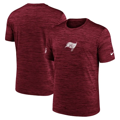 T-shirt Nike Performance rouge Tampa Bay Buccaneers Sideline Velocity pour homme