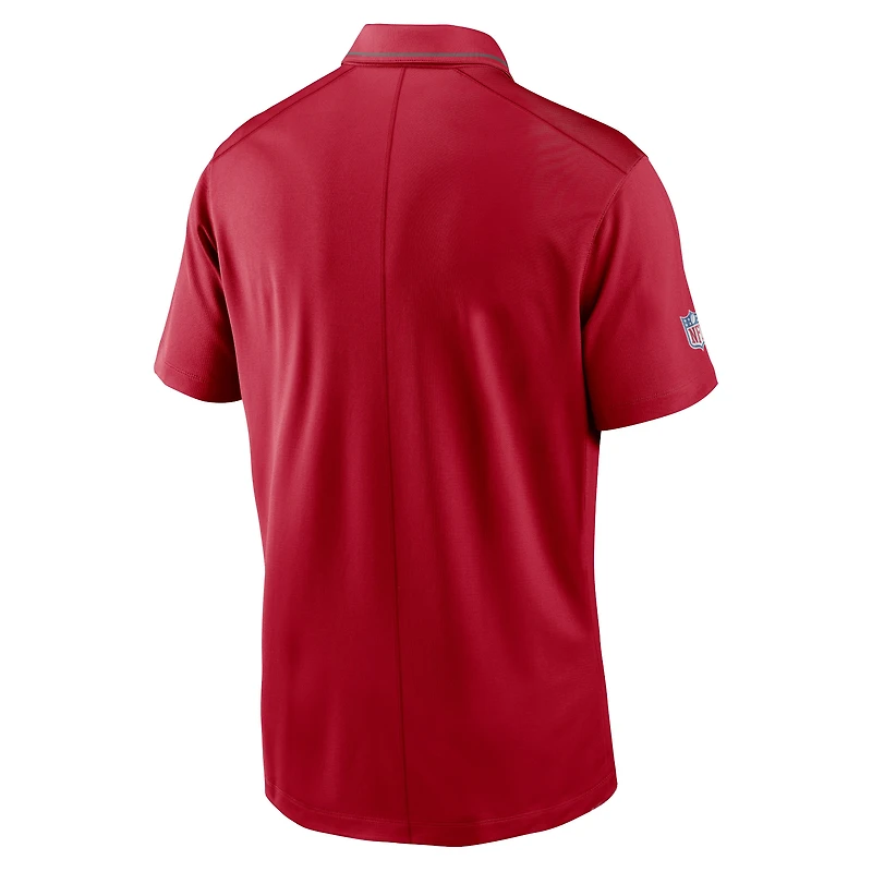 Men's Nike Red Tampa Bay Buccaneers Sideline Victory Performance Polo