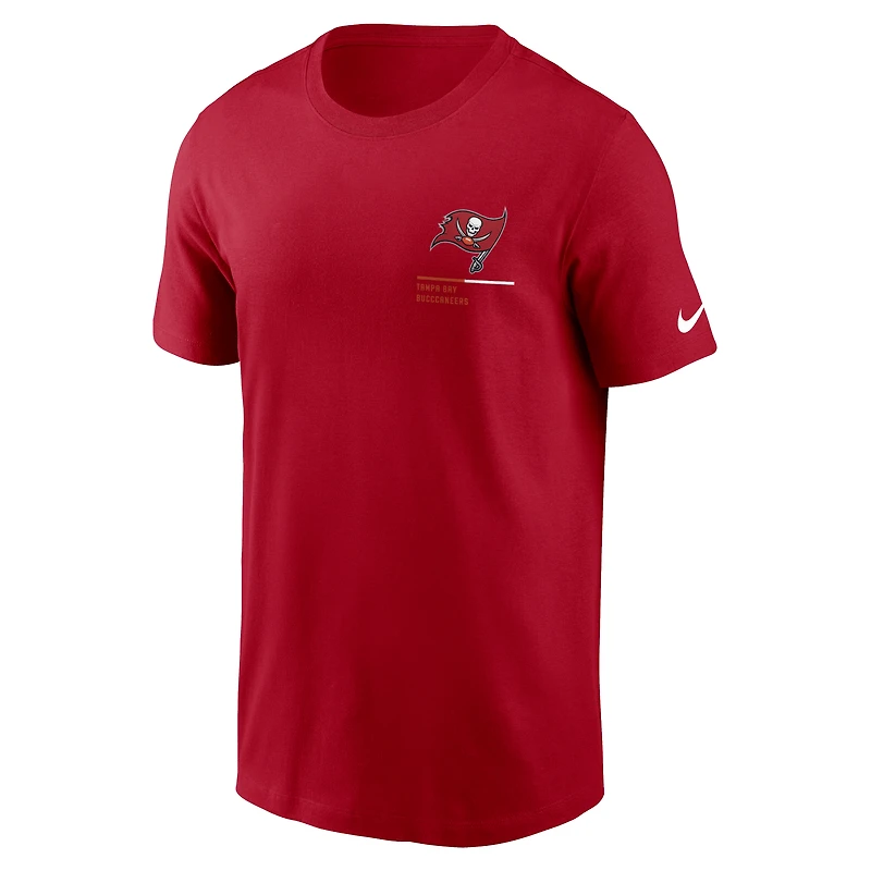 Men's Nike Red Tampa Bay Buccaneers Team Incline T-Shirt