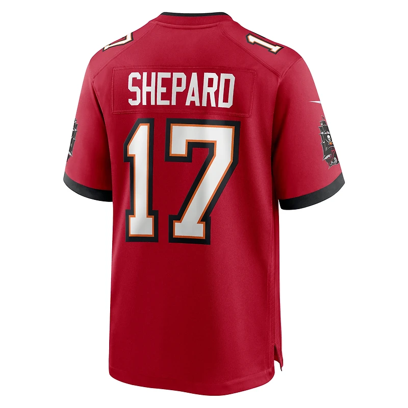 Maillot Nike Sterling Shepard rouge pour homme des Buccaneers de Tampa Bay
