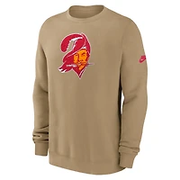 Sweat-shirt Nike Tan pour homme des Tampa Bay Buccaneers Swing Pass Rewind Club