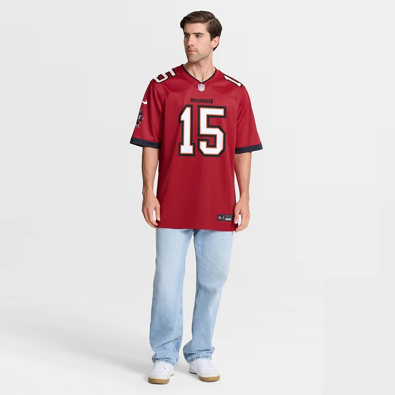 Maillot Nike Tez Johnson rouge des Buccaneers de Tampa Bay pour homme