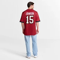 Maillot Nike Tez Johnson rouge des Buccaneers de Tampa Bay pour homme
