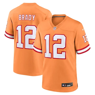 Men's Nike Tom Brady Orange Tampa Bay Buccaneers Retired Player Alternate Game Jersey