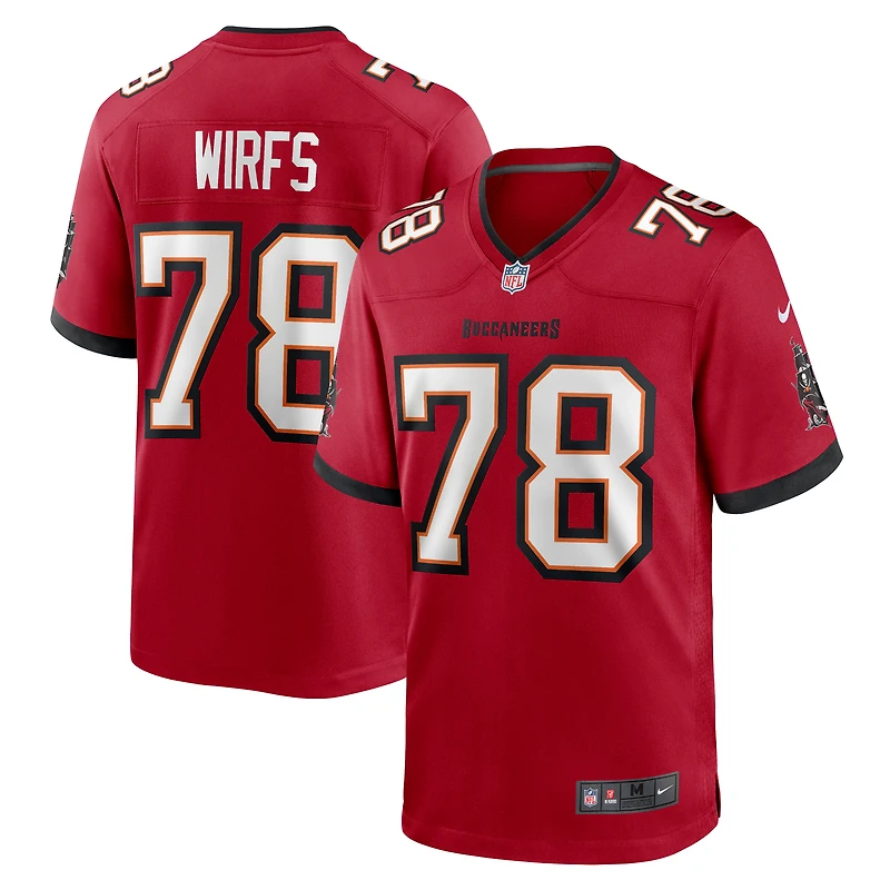 Men's Nike Tristan Wirfs Red Tampa Bay Buccaneers Game Jersey