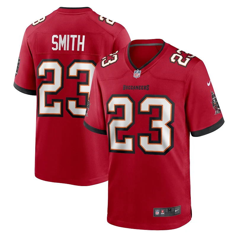 Men's Nike Tykee Smith  Red Tampa Bay Buccaneers Game Jersey