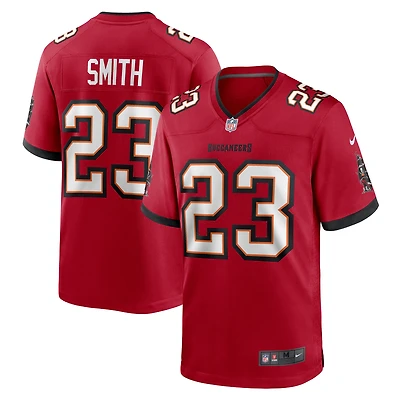 Men's Nike Tykee Smith  Red Tampa Bay Buccaneers Game Jersey